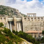 hydro-electric power station on  river